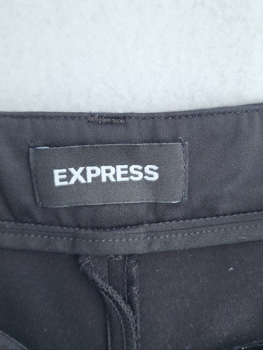 Express Editor Skinny Ankle Pants Black Stretch Mid Rise Career 8R - Picture 4 of 7
